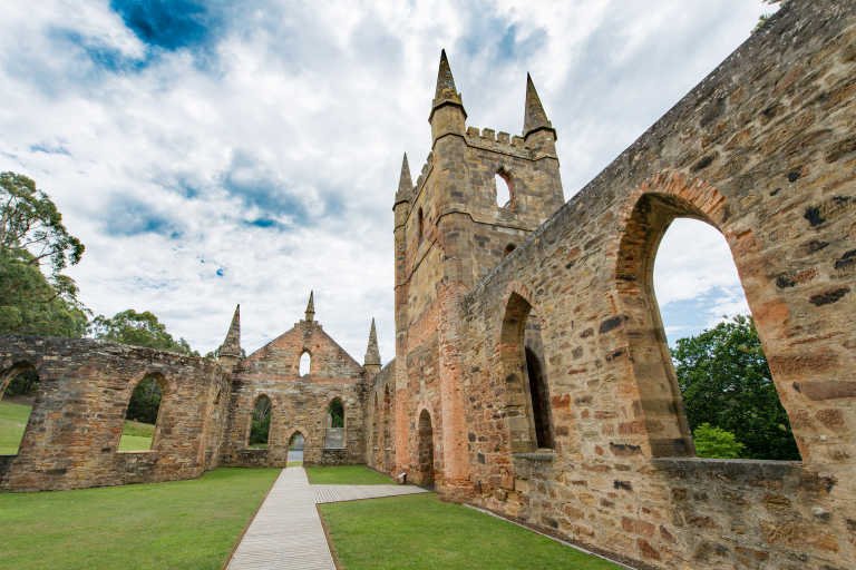 Ruins of the church at Port Arthur Historic Site