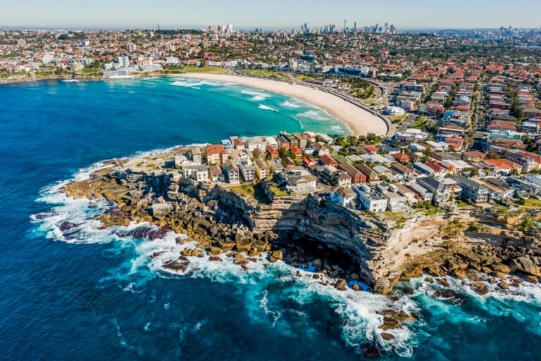 Aerial view of Bondi Beach, Sydney