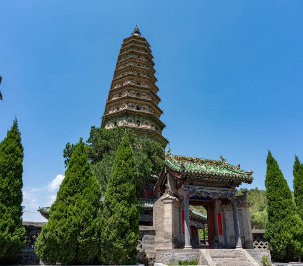 Guangsheng Temple pagoda with traditional Chinese architecture.