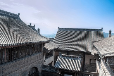 Traditional Chinese architecture at Wang Family Courtyard