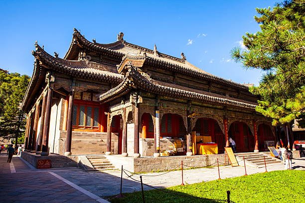 Traditional Chinese temple at Wutai Shan.