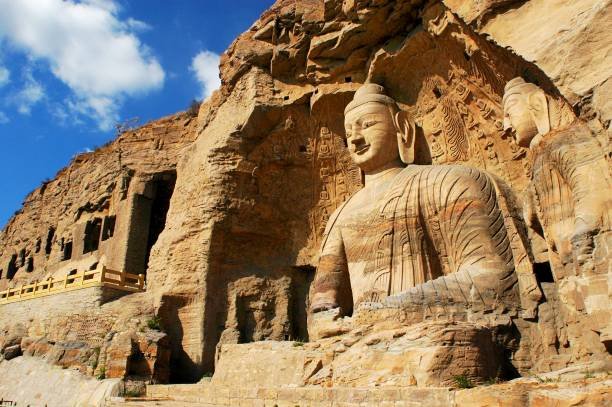 Yungang Grottoes ancient Buddhist sculpture.