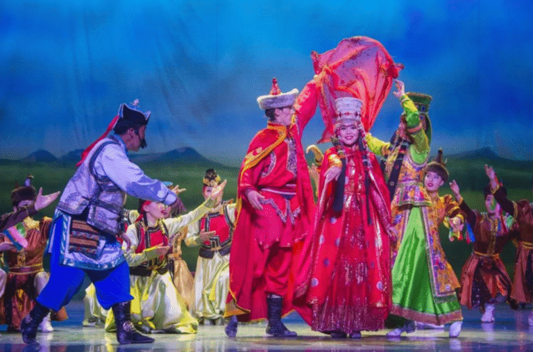 Traditional dance performance in Inner Mongolia China