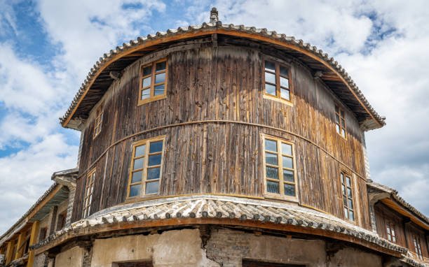 Traditional wooden building in Xizhou Ancient Town
