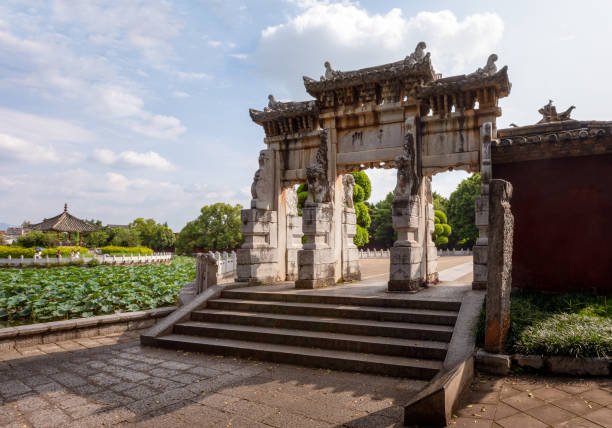 Traditional Chinese gate in Jianshui, Yunnan