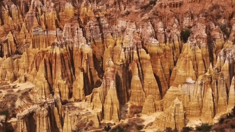 Yuanmou Earth Forest geological formations in Yunnan, China