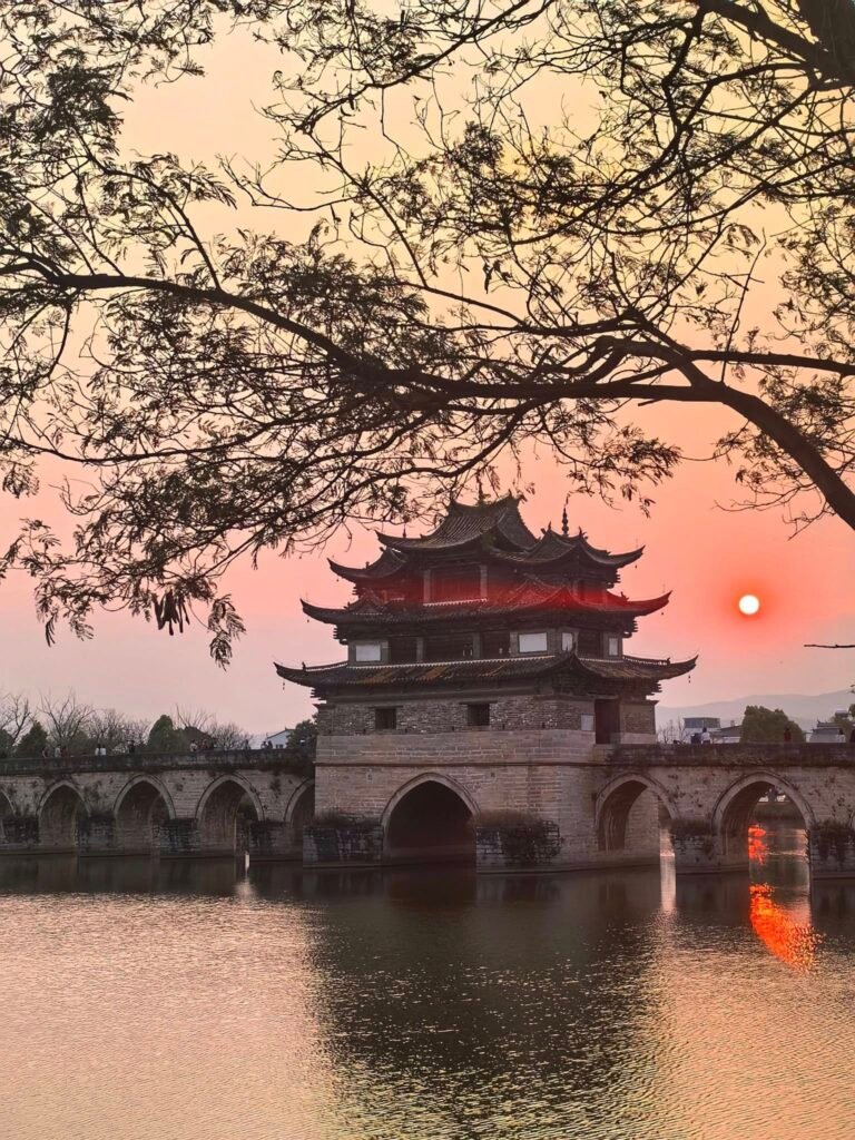 Shuanglong Bridge in Jianshui, Yunnan