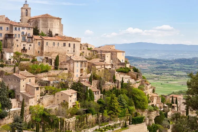 Scenic view of Gordes village in France