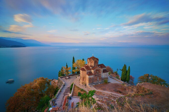 Church of St. John at Kaneo overlooking Lake Ohrid