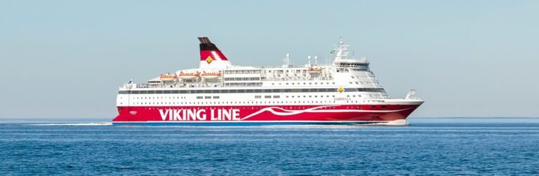 Viking Line cruise ship on the Baltic Sea.
