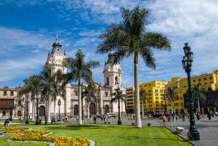 Basilica Cathedral of Lima in Plaza Mayor